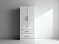 Armarios de madera manufacturada 85 x 50 x 180 cm - Blanco - Dos puertas y dos cajones