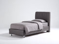 Cama individual tapizada 190x90x105 cm - gris oscuro - diseño moderno