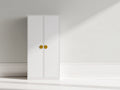Armarios - Armario de dos puertas de MDF 80x40x180 cm - Blanco diseño moderno